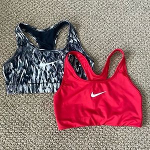 Two Nike Sports Bras
